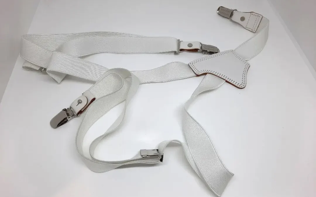 Elastic suspenders belt