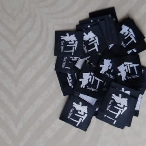 Woven Clothing Sewing Label Size Tags White – XS S M L XL