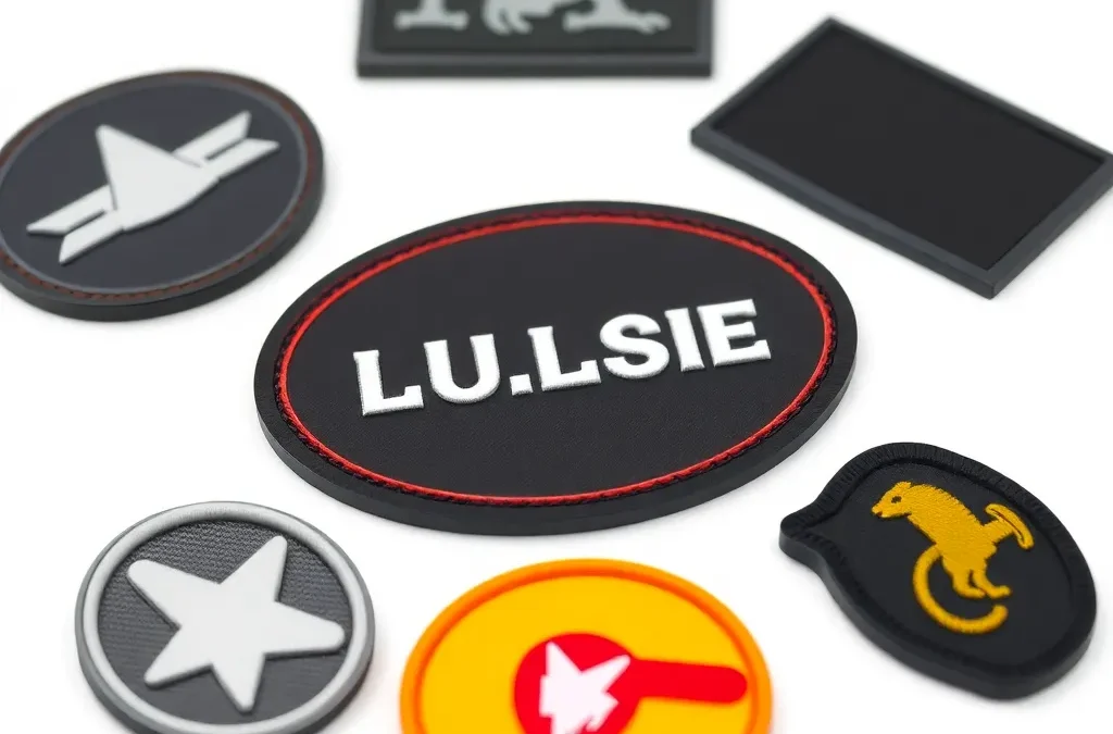 Custom rubber patches, PVC silicone labels for clothing