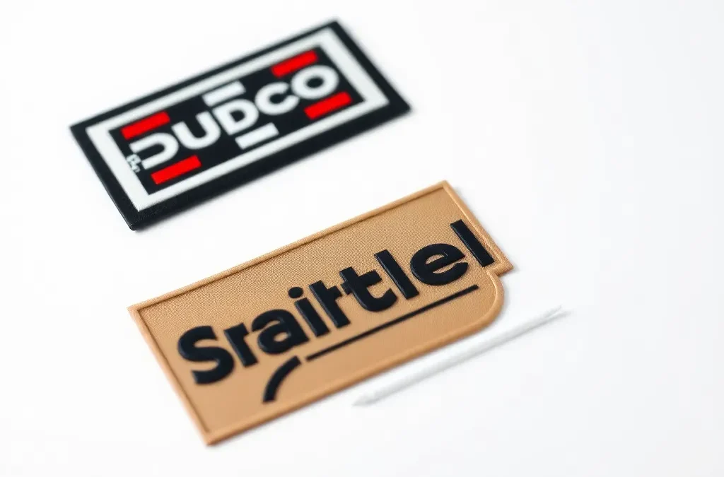 Custom rubber patches, PVC silicone labels for clothing